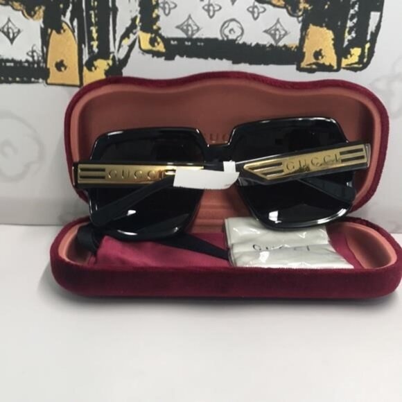 New Authentic Gucci Black Sunglasses for Men GG0979s 001 - Picture 11 of 13